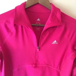 Adidas Hot Pink Pullover Climalite.